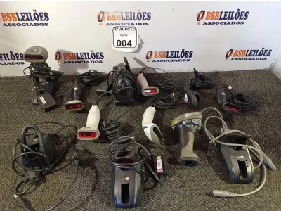 LOTE 004 - 01 LOTE COM VÁRIOS LEITORES DE CÓDIGOS DIVERSOS. (NO ESTADO) ATENÇÃO! FAZER A VISITAÇÃO ANTES DE ARREMATAR, NÃO SABEMOS SE FUNCIONA. LEILÃO NÃO TEM GARANTIA E NEM DEVOLUÇÃO, SUJEITO A POSSÍVEIS AVARIAS VISÍVEIS/OCULTAS E/OU AUSÊNCIA DE COMPONENTES.