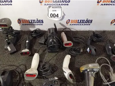 LOTE 004 - 01 LOTE COM VÁRIOS LEITORES DE CÓDIGOS DIVERSOS. (NO ESTADO) ATENÇÃO! FAZER A VISITAÇÃO ANTES DE ARREMATAR, NÃO SABEMOS SE FUNCIONA. LEILÃO NÃO TEM GARANTIA E NEM DEVOLUÇÃO, SUJEITO A POSSÍVEIS AVARIAS VISÍVEIS/OCULTAS E/OU AUSÊNCIA DE COMPONENTES.