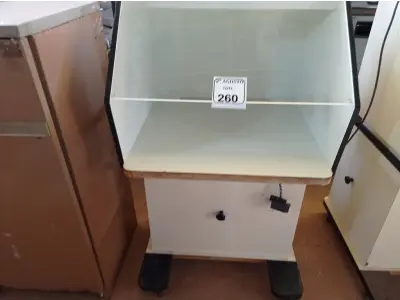 LOTE 260 - 01 CABINE ASSÉPTICA. (NO ESTADO) ATENÇÃO! FAZER A VISITAÇÃO ANTES DE ARREMATAR, NÃO SABEMOS SE FUNCIONA. LEILÃO NÃO TEM GARANTIA E NEM DEVOLUÇÃO, SUJEITO A POSSÍVEIS AVARIAS VISÍVEIS/OCULTAS E/OU AUSÊNCIA DE COMPONENTES.