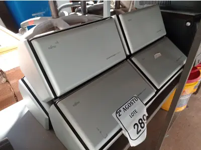 LOTE 289 - 06 SCANNERS DA MARCA FUJITSU. (NO ESTADO) ATENÇÃO! FAZER A VISITAÇÃO ANTES DE ARREMATAR, NÃO SABEMOS SE FUNCIONA. LEILÃO NÃO TEM GARANTIA E NEM DEVOLUÇÃO, SUJEITO A POSSÍVEIS AVARIAS VISÍVEIS/OCULTAS E/OU AUSÊNCIA DE COMPONENTES.