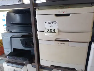 LOTE 303 - 06 IMPRESSORAS DE MARCAS E MODELOS DIVERSOS. (NO ESTADO) ATENÇÃO! FAZER A VISITAÇÃO ANTES DE ARREMATAR, NÃO SABEMOS SE FUNCIONA. LEILÃO NÃO TEM GARANTIA E NEM DEVOLUÇÃO, SUJEITO A POSSÍVEIS AVARIAS VISÍVEIS/OCULTAS E/OU AUSÊNCIA DE COMPONENTES.