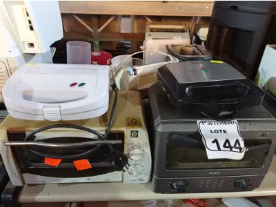 LOTE 144 - 01 LOTE COM APARELHOS DOMÉSTICOS MARCAS E MODELOS DIVERSOS. (NO ESTADO) ATENÇÃO! FAZER A VISITAÇÃO ANTES DE ARREMATAR, NÃO SABEMOS SE FUNCIONA. LEILÃO NÃO TEM GARANTIA E NEM DEVOLUÇÃO, SUJEITO A POSSÍVEIS AVARIAS VISÍVEIS/OCULTAS E/OU AUSÊNCIA DE COMPONENTES.
