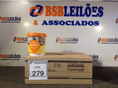 LOTE 279 - 06 REJUNTES ACRÍLICO 1KG CADA. (NO ESTADO) ATENÇÃO! FAZER A VISITAÇÃO ANTES DE ARREMATAR, NÃO SABEMOS SE FUNCIONA. LEILÃO NÃO TEM GARANTIA E NEM DEVOLUÇÃO, SUJEITO A POSSÍVEIS AVARIAS VISÍVEIS/OCULTAS E/OU AUSÊNCIA DE COMPONENTES.