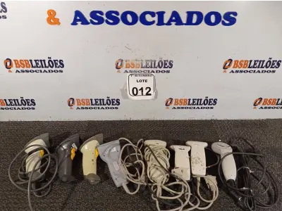 LOTE 012 - 08 LEITORES DE CÓDIGO DE BARRAS MARCAS E MODELOS DIVERSOS. (NO ESTADO) ATENÇÃO! FAZER A VISITAÇÃO ANTES DE ARREMATAR, NÃO SABEMOS SE FUNCIONA. LEILÃO NÃO TEM GARANTIA E NEM DEVOLUÇÃO, SUJEITO A POSSÍVEIS AVARIAS VISÍVEIS/OCULTAS E/OU AUSÊNCIA DE COMPONENTES.