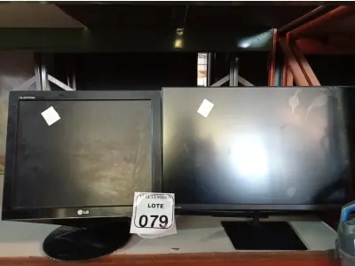 LOTE 079 - 07 MONITORES LCD MARCAS E MODELOS DIVERSOS PARA A RETIRADA DE PEÇAS. (NO ESTADO) ATENÇÃO! FAZER A VISITAÇÃO ANTES DE ARREMATAR, NÃO SABEMOS SE FUNCIONA. LEILÃO NÃO TEM GARANTIA E NEM DEVOLUÇÃO, SUJEITO A POSSÍVEIS AVARIAS VISÍVEIS/OCULTAS E/OU AUSÊNCIA DE COMPONENTES.
