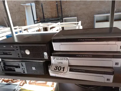 LOTE 301 - 05 SCANNERS DE MARCAS E MODELOS DIVERSOS E 02 CPUS. (NO ESTADO) ATENÇÃO! FAZER A VISITAÇÃO ANTES DE ARREMATAR, NÃO SABEMOS SE FUNCIONA. LEILÃO NÃO TEM GARANTIA E NEM DEVOLUÇÃO, SUJEITO A POSSÍVEIS AVARIAS VISÍVEIS/OCULTAS E/OU AUSÊNCIA DE COMPONENTES.