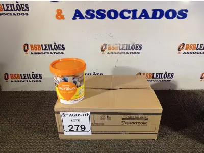 LOTE 279 - 06 REJUNTES ACRÍLICO 1KG CADA. (NO ESTADO) ATENÇÃO! FAZER A VISITAÇÃO ANTES DE ARREMATAR, NÃO SABEMOS SE FUNCIONA. LEILÃO NÃO TEM GARANTIA E NEM DEVOLUÇÃO, SUJEITO A POSSÍVEIS AVARIAS VISÍVEIS/OCULTAS E/OU AUSÊNCIA DE COMPONENTES.