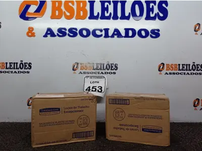 LOTE 453 - 02 CAIXAS COM SAQUIHOS PLÁSTICOS PARA DESCARTES DE ABSORVENTES, CONTEM 10 PERFIS COM 60 UNIDADES CADA. (NO ESTADO) ATENÇÃO! FAZER A VISITAÇÃO ANTES DE ARREMATAR, NÃO SABEMOS SE FUNCIONA. LEILÃO NÃO TEM GARANTIA E NEM DEVOLUÇÃO, SUJEITO A POSSÍVEIS AVARIAS VISÍVEIS/OCULTAS E/OU AUSÊNCIA DE COMPONENTES.