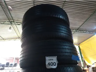 LOTE 400 - 04 PNEUS MEIA-VIDA 265/60/18. (NO ESTADO) ATENÇÃO! FAZER A VISITAÇÃO ANTES DE ARREMATAR, NÃO SABEMOS SE FUNCIONA. LEILÃO NÃO TEM GARANTIA E NEM DEVOLUÇÃO, SUJEITO A POSSÍVEIS AVARIAS VISÍVEIS/OCULTAS E/OU AUSÊNCIA DE COMPONENTES.