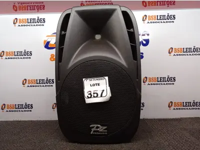 LOTE 357 - 01 CAIXA DE SOM PZ PRO PASSIVE MODELO PX-12. (NO ESTADO) ATENÇÃO! FAZER A VISITAÇÃO ANTES DE ARREMATAR, NÃO SABEMOS SE FUNCIONA. LEILÃO NÃO TEM GARANTIA E NEM DEVOLUÇÃO, SUJEITO A POSSÍVEIS AVARIAS VISÍVEIS/OCULTAS E/OU AUSÊNCIA DE COMPONENTES.