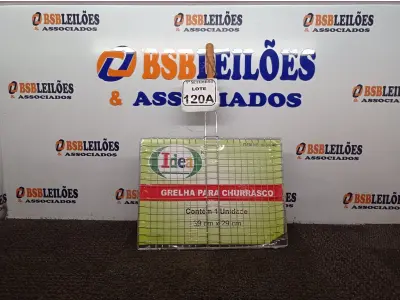 LOTE 120 - 01 GRELHA PARA CHURRASCO. (NO ESTADO) ATENÇÃO! FAZER A VISITAÇÃO ANTES DE ARREMATAR, NÃO SABEMOS SE FUNCIONA. LEILÃO NÃO TEM GARANTIA E NEM DEVOLUÇÃO, SUJEITO A POSSÍVEIS AVARIAS VISÍVEIS/OCULTAS E/OU AUSÊNCIA DE COMPONENTES.