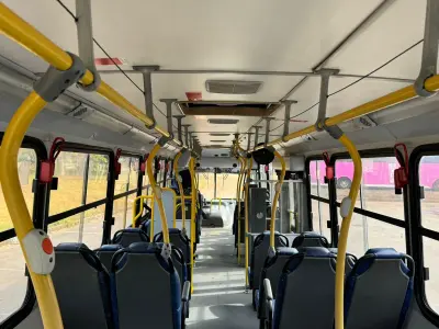 LOTE 002 - 01 ÔNIBUS MERCEDES BENZ 1722, ANO 2011/2011, 44 LUGARES, PNEUS NOVOS, MANUTENÇÕES EM DIA, 2024 QUITADO, PERFEITA CONSERVAÇÃO. (NO ESTADO)