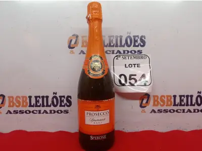 LOTE 054 - 01 GARRAFA DE ESPUMANTE SPERONE PROSECCO BRUT 75 CL LACRADO. (NO ESTADO) ATENÇÃO! FAZER A VISITAÇÃO ANTES DE ARREMATAR, NÃO SABEMOS SE FUNCIONA. LEILÃO NÃO TEM GARANTIA E NEM DEVOLUÇÃO, SUJEITO A POSSÍVEIS AVARIAS VISÍVEIS/OCULTAS E/OU AUSÊNCIA DE COMPONENTES.