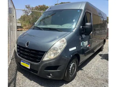 LOTE 007 - 01 I/RENAULT VAN MASTER L3H2, ANO 2013/2014, 16 LUGARES, COM AR CONDICIONADO, 442 MIL KM, FUNCIONANDO PERFEITO (NO ESTADO)