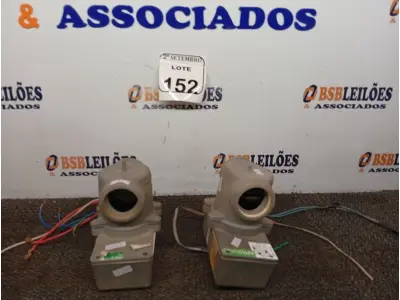 LOTE 152 - 02 AQUECEDORES PARA BANHEIRA. (NO ESTADO) ATENÇÃO! FAZER A VISITAÇÃO ANTES DE ARREMATAR, NÃO SABEMOS SE FUNCIONA. LEILÃO NÃO TEM GARANTIA E NEM DEVOLUÇÃO, SUJEITO A POSSÍVEIS AVARIAS VISÍVEIS/OCULTAS E/OU AUSÊNCIA DE COMPONENTES.