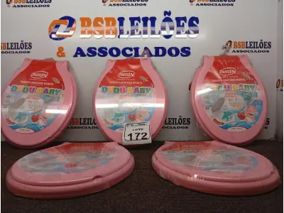 LOTE 172 - 04 ASSENTOS INFANTIL ESP DUDUBABY TALCO ROSA DURIN. (NO ESTADO) ATENÇÃO! FAZER A VISITAÇÃO ANTES DE ARREMATAR, NÃO SABEMOS SE FUNCIONA. LEILÃO NÃO TEM GARANTIA E NEM DEVOLUÇÃO, SUJEITO A POSSÍVEIS AVARIAS VISÍVEIS/OCULTAS E/OU AUSÊNCIA DE COMPONENTES.