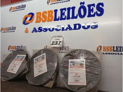 LOTE 237 - 03 ROLOS FIXADOR DE MANTA TERMICA P/ TELHADO 20M COBERFOIL. (NO ESTADO) ATENÇÃO! FAZER A VISITAÇÃO ANTES DE ARREMATAR, NÃO SABEMOS SE FUNCIONA. LEILÃO NÃO TEM GARANTIA E NEM DEVOLUÇÃO, SUJEITO A POSSÍVEIS AVARIAS VISÍVEIS/OCULTAS E/OU AUSÊNCIA DE COMPONENTES.
