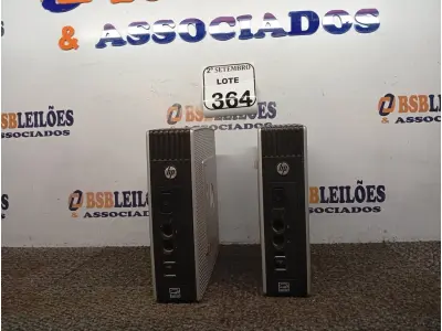 LOTE 364 - 02 MINI CPUS HP. (NO ESTADO) ATENÇÃO! FAZER A VISITAÇÃO ANTES DE ARREMATAR, NÃO SABEMOS SE FUNCIONA. LEILÃO NÃO TEM GARANTIA E NEM DEVOLUÇÃO, SUJEITO A POSSÍVEIS AVARIAS VISÍVEIS/OCULTAS E/OU AUSÊNCIA DE COMPONENTES.