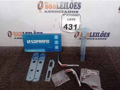 LOTE 431 - 02 FECHADURAS POPLINE ALAVANCA CR SOPRANO (NO ESTADO) ATENÇÃO! FAZER A VISITAÇÃO ANTES DE ARREMATAR, NÃO SABEMOS SE FUNCIONA. LEILÃO NÃO TEM GARANTIA E NEM DEVOLUÇÃO, SUJEITO A POSSÍVEIS AVARIAS VISÍVEIS/OCULTAS E/OU AUSÊNCIA DE COMPONENTES.
