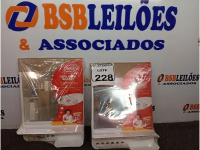LOTE 228 - 03 ESPELHEIRA BELLART BR DURIN. (NO ESTADO) ATENÇÃO! FAZER A VISITAÇÃO ANTES DE ARREMATAR, NÃO SABEMOS SE FUNCIONA. LEILÃO NÃO TEM GARANTIA E NEM DEVOLUÇÃO, SUJEITO A POSSÍVEIS AVARIAS VISÍVEIS/OCULTAS E/OU AUSÊNCIA DE COMPONENTES.