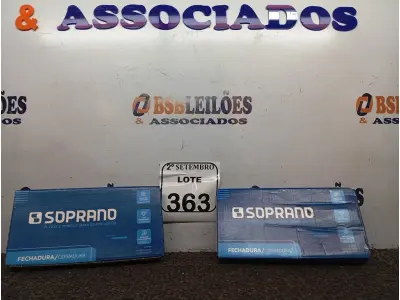 LOTE 363 - 02 FECHADURAS POPLINE ALAVANCA CR SOPRANO (NO ESTADO) ATENÇÃO! FAZER A VISITAÇÃO ANTES DE ARREMATAR, NÃO SABEMOS SE FUNCIONA. LEILÃO NÃO TEM GARANTIA E NEM DEVOLUÇÃO, SUJEITO A POSSÍVEIS AVARIAS VISÍVEIS/OCULTAS E/OU AUSÊNCIA DE COMPONENTES.