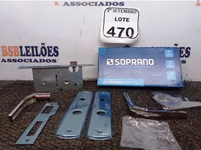 LOTE 470 - 02 FECHADURAS POPLINE ALAVANCA CR SOPRANO (NO ESTADO) ATENÇÃO! FAZER A VISITAÇÃO ANTES DE ARREMATAR, NÃO SABEMOS SE FUNCIONA. LEILÃO NÃO TEM GARANTIA E NEM DEVOLUÇÃO, SUJEITO A POSSÍVEIS AVARIAS VISÍVEIS/OCULTAS E/OU AUSÊNCIA DE COMPONENTES.