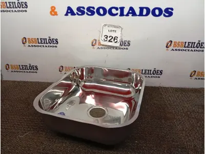 LOTE 326 - 01 CUBA INOX N3 AÇO 430 3.1/2 40X34X14 FABRINOX (NO ESTADO) ATENÇÃO! FAZER A VISITAÇÃO ANTES DE ARREMATAR, NÃO SABEMOS SE FUNCIONA. LEILÃO NÃO TEM GARANTIA E NEM DEVOLUÇÃO, SUJEITO A POSSÍVEIS AVARIAS VISÍVEIS/OCULTAS E/OU AUSÊNCIA DE COMPONENTES.