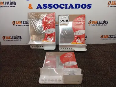 LOTE 228 - 03 ESPELHEIRA BELLART BR DURIN. (NO ESTADO) ATENÇÃO! FAZER A VISITAÇÃO ANTES DE ARREMATAR, NÃO SABEMOS SE FUNCIONA. LEILÃO NÃO TEM GARANTIA E NEM DEVOLUÇÃO, SUJEITO A POSSÍVEIS AVARIAS VISÍVEIS/OCULTAS E/OU AUSÊNCIA DE COMPONENTES.