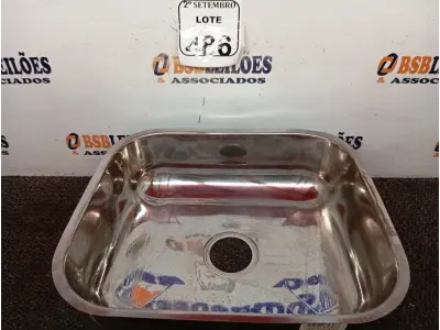 LOTE 486 - 01 CUBA INOX N3 AÇO 430 3.1/2 40X34X14 FABRINOX (NO ESTADO) ATENÇÃO! FAZER A VISITAÇÃO ANTES DE ARREMATAR, NÃO SABEMOS SE FUNCIONA. LEILÃO NÃO TEM GARANTIA E NEM DEVOLUÇÃO, SUJEITO A POSSÍVEIS AVARIAS VISÍVEIS/OCULTAS E/OU AUSÊNCIA DE COMPONENTES.