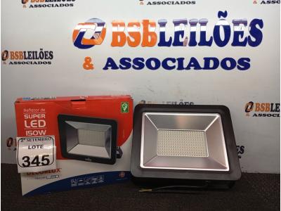 LOTE 345 - 01 REFLETOR DECORLED SUPERLED 220V 150W LUZ BRANCA DECORLUX NOVO (NO ESTADO) ATENÇÃO! FAZER A VISITAÇÃO ANTES DE ARREMATAR, NÃO SABEMOS SE FUNCIONA. LEILÃO NÃO TEM GARANTIA E NEM DEVOLUÇÃO, SUJEITO A POSSÍVEIS AVARIAS VISÍVEIS/OCULTAS E/OU AUSÊNCIA DE COMPONENTES.