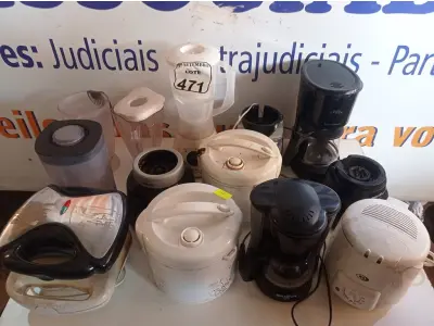 LOTE 471 - 01 LOTE COM DIVERSOS APARELHOS DOMÉSTICOS MARCAS E MODELOS DIVERSOS. (NO ESTADO) ATENÇÃO! FAZER A VISITAÇÃO ANTES DE ARREMATAR, NÃO SABEMOS SE FUNCIONA. LEILÃO NÃO TEM GARANTIA E NEM DEVOLUÇÃO, SUJEITO A POSSÍVEIS AVARIAS VISÍVEIS/OCULTAS E/OU AUSÊNCIA DE COMPONENTES.