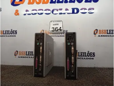 LOTE 364 - 02 MINI CPUS HP. (NO ESTADO) ATENÇÃO! FAZER A VISITAÇÃO ANTES DE ARREMATAR, NÃO SABEMOS SE FUNCIONA. LEILÃO NÃO TEM GARANTIA E NEM DEVOLUÇÃO, SUJEITO A POSSÍVEIS AVARIAS VISÍVEIS/OCULTAS E/OU AUSÊNCIA DE COMPONENTES.