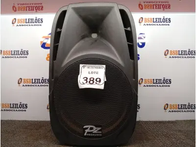 LOTE 389 - 01 CAIXA DE SOM PASSIVA MODELO PX-12. (NO ESTADO) ATENÇÃO! FAZER A VISITAÇÃO ANTES DE ARREMATAR, NÃO SABEMOS SE FUNCIONA. LEILÃO NÃO TEM GARANTIA E NEM DEVOLUÇÃO, SUJEITO A POSSÍVEIS AVARIAS VISÍVEIS/OCULTAS E/OU AUSÊNCIA DE COMPONENTES.