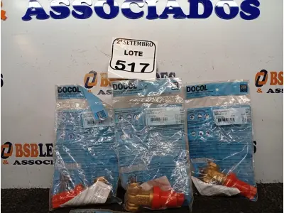 LOTE 517 - 05 BASES REGISTRO PRESSÃO 1/2 TIGRE. (NO ESTADO) ATENÇÃO! FAZER A VISITAÇÃO ANTES DE ARREMATAR, NÃO SABEMOS SE FUNCIONA. LEILÃO NÃO TEM GARANTIA E NEM DEVOLUÇÃO, SUJEITO A POSSÍVEIS AVARIAS VISÍVEIS/OCULTAS E/OU AUSÊNCIA DE COMPONENTES.