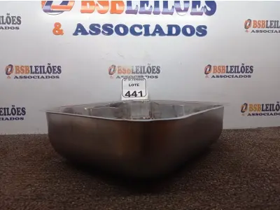 LOTE 441 - 01 CUBA INOX N3 AÇO 430 3.1/2 40X34X14 FABRINOX (NO ESTADO) ATENÇÃO! FAZER A VISITAÇÃO ANTES DE ARREMATAR, NÃO SABEMOS SE FUNCIONA. LEILÃO NÃO TEM GARANTIA E NEM DEVOLUÇÃO, SUJEITO A POSSÍVEIS AVARIAS VISÍVEIS/OCULTAS E/OU AUSÊNCIA DE COMPONENTES.