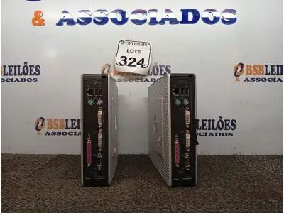 LOTE 324 - 02 MINI CPUS MARCA HP. (NO ESTADO) ATENÇÃO! FAZER A VISITAÇÃO ANTES DE ARREMATAR, NÃO SABEMOS SE FUNCIONA. LEILÃO NÃO TEM GARANTIA E NEM DEVOLUÇÃO, SUJEITO A POSSÍVEIS AVARIAS VISÍVEIS/OCULTAS E/OU AUSÊNCIA DE COMPONENTES.