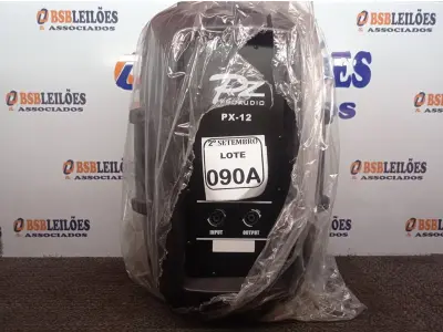 LOTE 090 - 01 CAIXA DE SOM PASSIVA MODELO PX-12. (NO ESTADO) ATENÇÃO! FAZER A VISITAÇÃO ANTES DE ARREMATAR, NÃO SABEMOS SE FUNCIONA. LEILÃO NÃO TEM GARANTIA E NEM DEVOLUÇÃO, SUJEITO A POSSÍVEIS AVARIAS VISÍVEIS/OCULTAS E/OU AUSÊNCIA DE COMPONENTES.