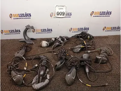 LOTE 009 - 01 LOTE COM DIVERSOS LEITORES DE CÓDIGO DE BARRAS. (NO ESTADO) ATENÇÃO! FAZER A VISITAÇÃO ANTES DE ARREMATAR, NÃO SABEMOS SE FUNCIONA. LEILÃO NÃO TEM GARANTIA E NEM DEVOLUÇÃO, SUJEITO A POSSÍVEIS AVARIAS VISÍVEIS/OCULTAS E/OU AUSÊNCIA DE COMPONENTES.