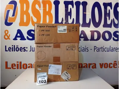 LOTE 103 - 03 GAVETAS PARA IMPRESSORAS DE PAPEL. (NO ESTADO) ATENÇÃO! FAZER A VISITAÇÃO ANTES DE ARREMATAR, NÃO SABEMOS SE FUNCIONA. LEILÃO NÃO TEM GARANTIA E NEM DEVOLUÇÃO, SUJEITO A POSSÍVEIS AVARIAS VISÍVEIS/OCULTAS E/OU AUSÊNCIA DE COMPONENTES.