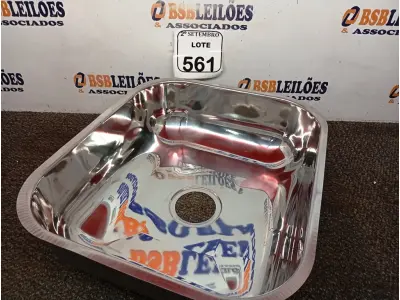 LOTE 561 - 01 CUBA INOX N3 AÇO 430 3.1/2 40X34X14 FABRINOX (NO ESTADO) ATENÇÃO! FAZER A VISITAÇÃO ANTES DE ARREMATAR, NÃO SABEMOS SE FUNCIONA. LEILÃO NÃO TEM GARANTIA E NEM DEVOLUÇÃO, SUJEITO A POSSÍVEIS AVARIAS VISÍVEIS/OCULTAS E/OU AUSÊNCIA DE COMPONENTES.