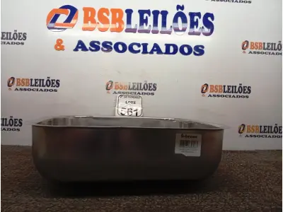 LOTE 561 - 01 CUBA INOX N3 AÇO 430 3.1/2 40X34X14 FABRINOX (NO ESTADO) ATENÇÃO! FAZER A VISITAÇÃO ANTES DE ARREMATAR, NÃO SABEMOS SE FUNCIONA. LEILÃO NÃO TEM GARANTIA E NEM DEVOLUÇÃO, SUJEITO A POSSÍVEIS AVARIAS VISÍVEIS/OCULTAS E/OU AUSÊNCIA DE COMPONENTES.
