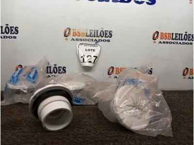 LOTE 127 - 05 DRENOS DE FUNDO P/ PISCINAS DE FIBRA. (NO ESTADO) ATENÇÃO! FAZER A VISITAÇÃO ANTES DE ARREMATAR, NÃO SABEMOS SE FUNCIONA. LEILÃO NÃO TEM GARANTIA E NEM DEVOLUÇÃO, SUJEITO A POSSÍVEIS AVARIAS VISÍVEIS/OCULTAS E/OU AUSÊNCIA DE COMPONENTES.
