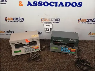 LOTE 126 - 02 PROTOCOLADORES P/ DOCUMENTOS. (NO ESTADO) ATENÇÃO! FAZER A VISITAÇÃO ANTES DE ARREMATAR, NÃO SABEMOS SE FUNCIONA. LEILÃO NÃO TEM GARANTIA E NEM DEVOLUÇÃO, SUJEITO A POSSÍVEIS AVARIAS VISÍVEIS/OCULTAS E/OU AUSÊNCIA DE COMPONENTES.