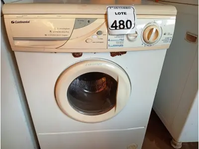LOTE 480 - 01 MÁQUINA DE LAVAR ROUPAS CONTINENTAL. (NO ESTADO) ATENÇÃO! FAZER A VISITAÇÃO ANTES DE ARREMATAR, NÃO SABEMOS SE FUNCIONA. LEILÃO NÃO TEM GARANTIA E NEM DEVOLUÇÃO, SUJEITO A POSSÍVEIS AVARIAS VISÍVEIS/OCULTAS E/OU AUSÊNCIA DE COMPONENTES.