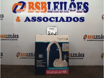 LOTE 282 - 01 TORNEIRA HYDRA MULTI-TEMPERATURA P/ BANCADA 220V. (NO ESTADO) ATENÇÃO! FAZER A VISITAÇÃO ANTES DE ARREMATAR, NÃO SABEMOS SE FUNCIONA. LEILÃO NÃO TEM GARANTIA E NEM DEVOLUÇÃO, SUJEITO A POSSÍVEIS AVARIAS VISÍVEIS/OCULTAS E/OU AUSÊNCIA DE COMPONENTES.