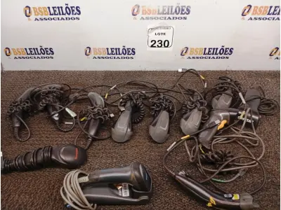 LOTE 230 - 01 LOTE COM DIVERSOS LEITORES DE CÓDIGO DE BARRAS. (NO ESTADO) ATENÇÃO! FAZER A VISITAÇÃO ANTES DE ARREMATAR, NÃO SABEMOS SE FUNCIONA. LEILÃO NÃO TEM GARANTIA E NEM DEVOLUÇÃO, SUJEITO A POSSÍVEIS AVARIAS VISÍVEIS/OCULTAS E/OU AUSÊNCIA DE COMPONENTES.