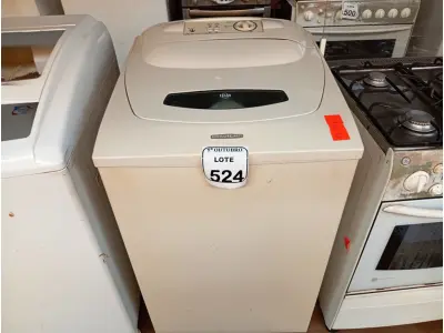 LOTE 524 - 01 MÁQUINA DE LAVAR ROUPAS BRASTEMP. (NO ESTADO) ATENÇÃO! FAZER A VISITAÇÃO ANTES DE ARREMATAR, NÃO SABEMOS SE FUNCIONA. LEILÃO NÃO TEM GARANTIA E NEM DEVOLUÇÃO, SUJEITO A POSSÍVEIS AVARIAS VISÍVEIS/OCULTAS E/OU AUSÊNCIA DE COMPONENTES.