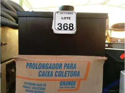 LOTE 368 - 01 PROLONGADOR P/ CAIXA COLETORA.  (NO ESTADO) ATENÇÃO! FAZER A VISITAÇÃO ANTES DE ARREMATAR, NÃO SABEMOS SE FUNCIONA. LEILÃO NÃO TEM GARANTIA E NEM DEVOLUÇÃO, SUJEITO A POSSÍVEIS AVARIAS VISÍVEIS/OCULTAS E/OU AUSÊNCIA DE COMPONENTES.