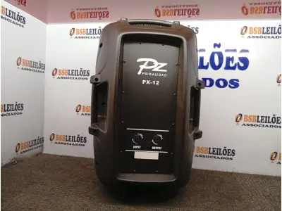 LOTE 460 - 01 CAIXA DE SOM PZ PRO PASSIVE MODELO PX-12. (NO ESTADO) ATENÇÃO! FAZER A VISITAÇÃO ANTES DE ARREMATAR, NÃO SABEMOS SE FUNCIONA. LEILÃO NÃO TEM GARANTIA E NEM DEVOLUÇÃO, SUJEITO A POSSÍVEIS AVARIAS VISÍVEIS/OCULTAS E/OU AUSÊNCIA DE COMPONENTES.