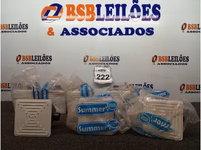 LOTE 222 - 01 LOTE COM DIVERSAS CAIXAS DE PASSAGEM C/TAMPA SUMMER. (NO ESTADO) ATENÇÃO! FAZER A VISITAÇÃO ANTES DE ARREMATAR, NÃO SABEMOS SE FUNCIONA. LEILÃO NÃO TEM GARANTIA E NEM DEVOLUÇÃO, SUJEITO A POSSÍVEIS AVARIAS VISÍVEIS/OCULTAS E/OU AUSÊNCIA DE COMPONENTES.